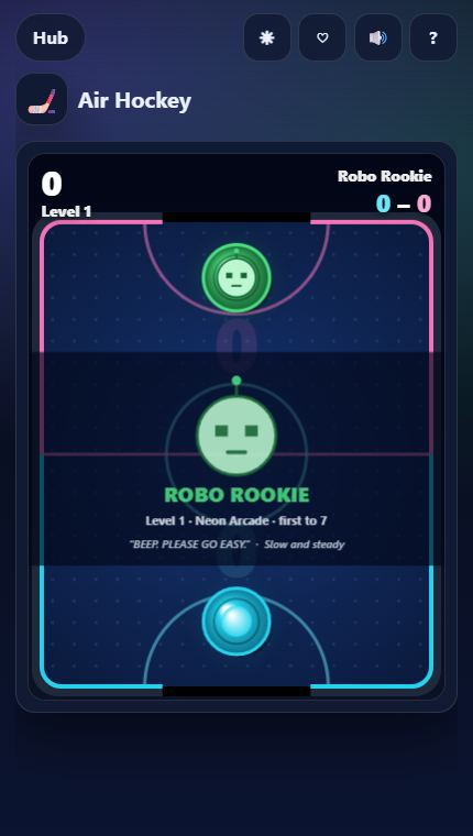 Air Hockey gameplay screenshot