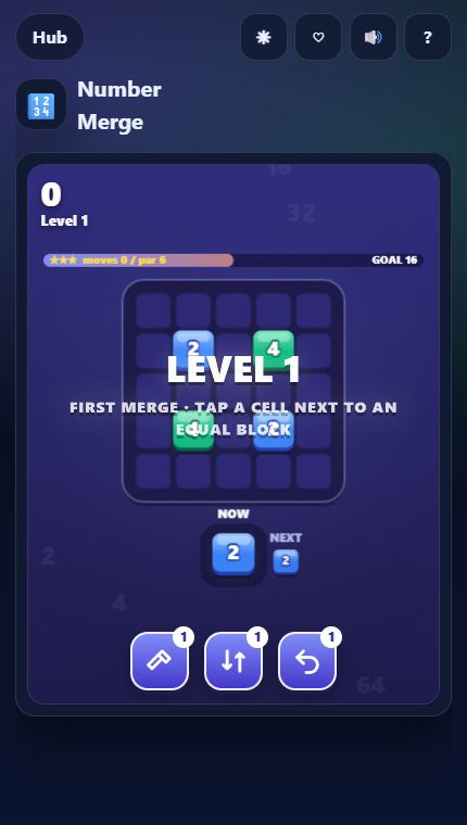 Number Merge gameplay screenshot