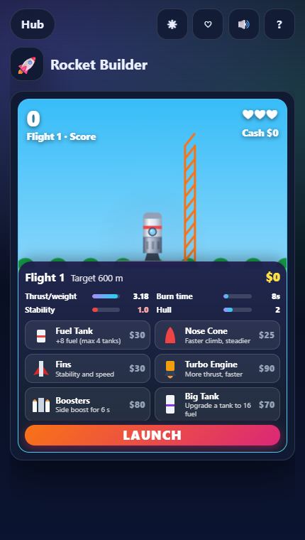 Rocket Builder gameplay screenshot