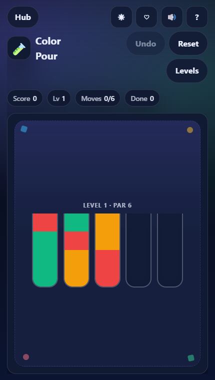 Color Pour gameplay screenshot
